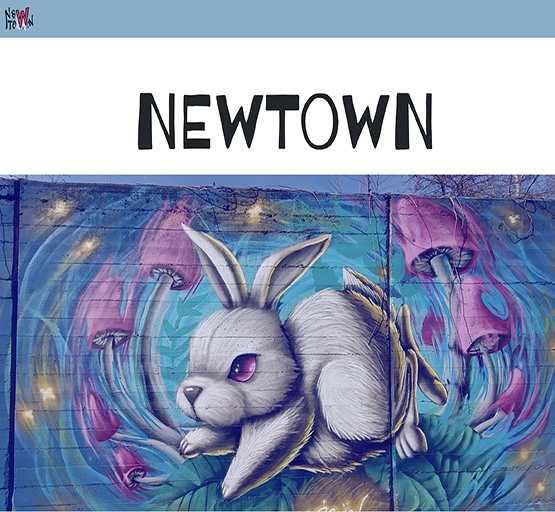 screenshot di parte della home page del sito su NewTown