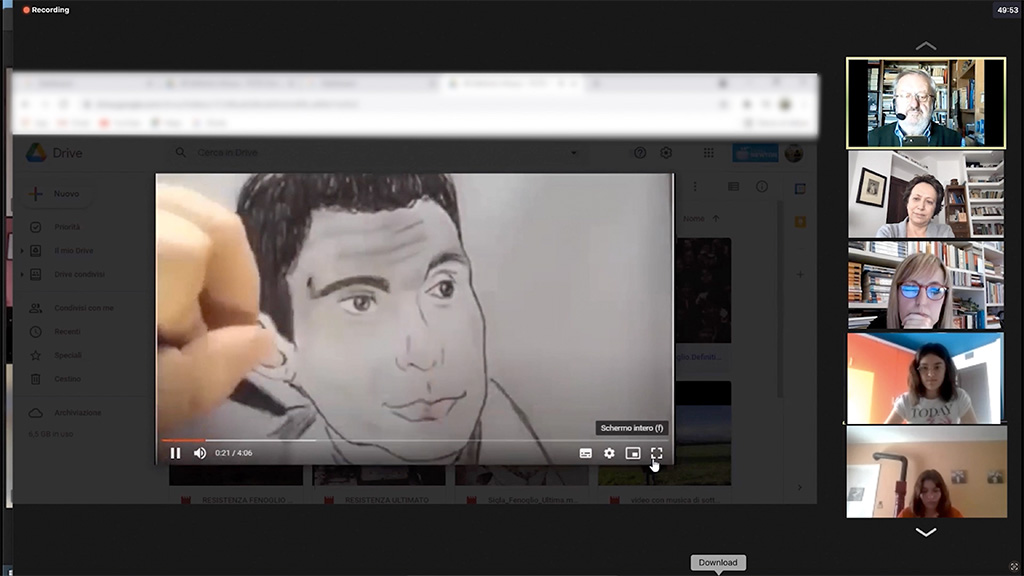 schermata della videoconferenza
